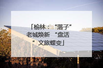 榆林：“落子”老城焕新 “盘活”文旅蝶变