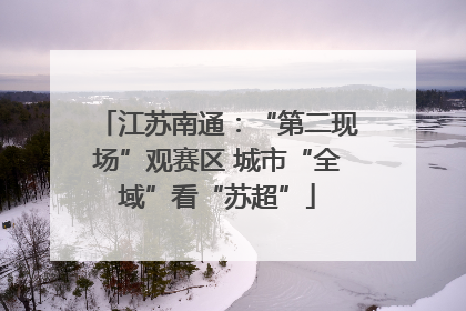 江苏南通：“第二现场”观赛区 城市“全域”看“苏超”
