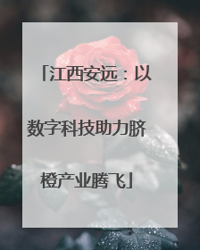 江西安远：以数字科技助力脐橙产业腾飞