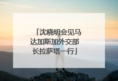 沈晓明会见马达加斯加外交部长拉萨塔一行