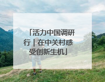 活力中国调研行｜在中关村感受创新生机