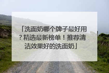 洗面奶哪个牌子最好用？精选最新榜单！推荐清洁效果好的洗面奶