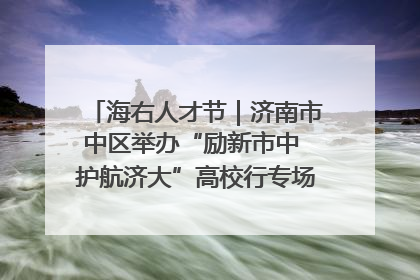 海右人才节｜济南市中区举办“励新市中 护航济大”高校行专场活动暨“青年人才 乐享市中”品牌推介会