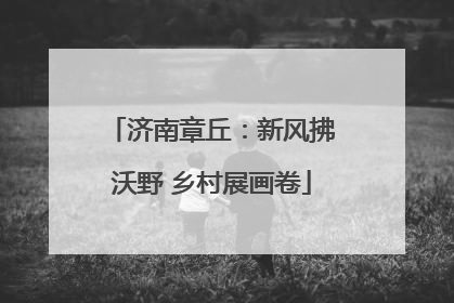 济南章丘：新风拂沃野 乡村展画卷