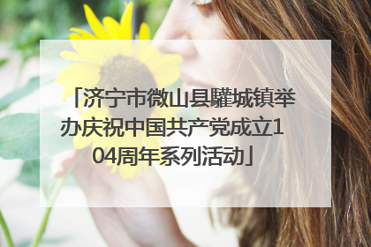 济宁市微山县驩城镇举办庆祝中国共产党成立104周年系列活动