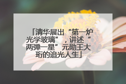 清华展出“第一炉光学玻璃”，讲述“两弹一星”元勋王大珩的追光人生