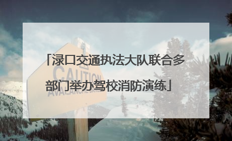 渌口交通执法大队联合多部门举办驾校消防演练