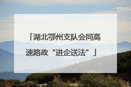 湖北鄂州支队会同高速路政“进企送法”