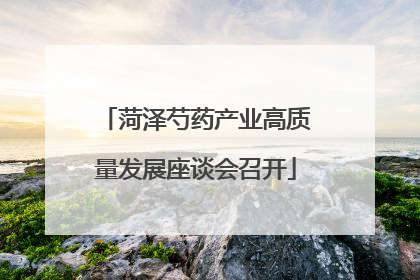 菏泽芍药产业高质量发展座谈会召开