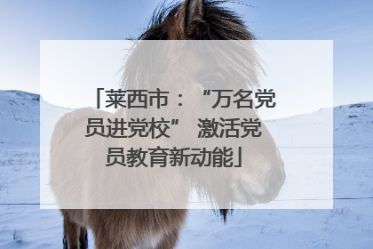莱西市：“万名党员进党校” 激活党员教育新动能