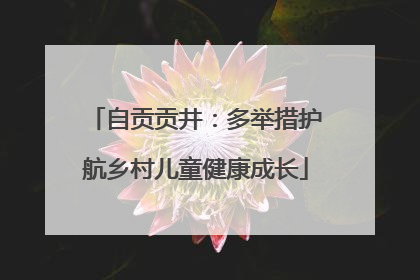 自贡贡井：多举措护航乡村儿童健康成长