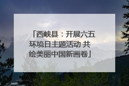 西峡县：开展六五环境日主题活动 共绘美丽中国新画卷