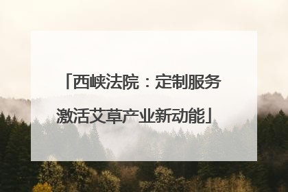 西峡法院：定制服务激活艾草产业新动能