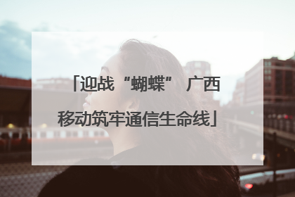 迎战“蝴蝶” 广西移动筑牢通信生命线