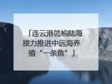 连云港赣榆陆海接力推进中远海养殖“一条鱼”