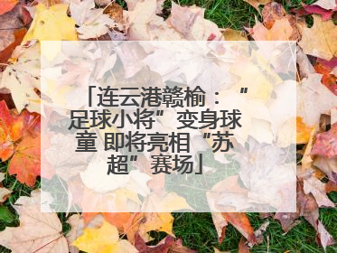 连云港赣榆：“足球小将”变身球童 即将亮相“苏超”赛场