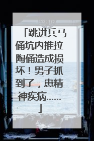 跳进兵马俑坑内推拉陶俑造成损坏！男子抓到了，患精神疾病……