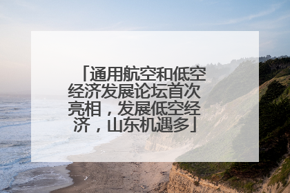 通用航空和低空经济发展论坛首次亮相，发展低空经济，山东机遇多