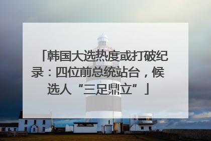 韩国大选热度或打破纪录：四位前总统站台，候选人“三足鼎立”