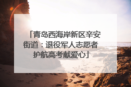 青岛西海岸新区辛安街道：退役军人志愿者护航高考献爱心