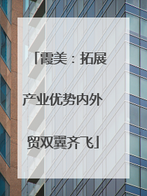 霞美：拓展产业优势内外贸双翼齐飞
