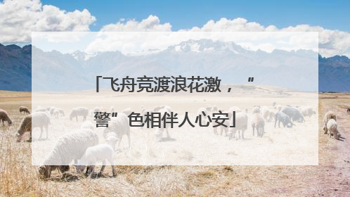 飞舟竞渡浪花激，“警”色相伴人心安