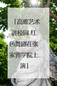 高雅艺术进校园 红色舞剧在张家界学院上演