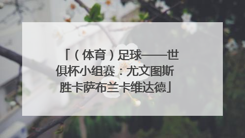 （体育）足球——世俱杯小组赛：尤文图斯胜卡萨布兰卡维达德