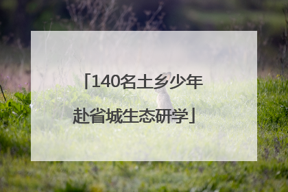 140名土乡少年赴省城生态研学