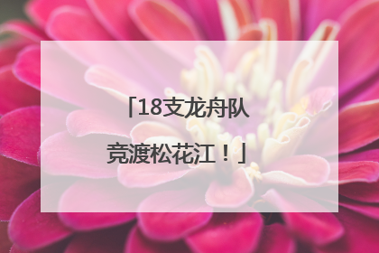 18支龙舟队竞渡松花江！