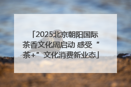2025北京朝阳国际茶香文化周启动 感受“茶+”文化消费新业态