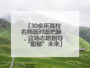 30多所高校名师面对面把脉，这场志愿指导“馥郁”未来